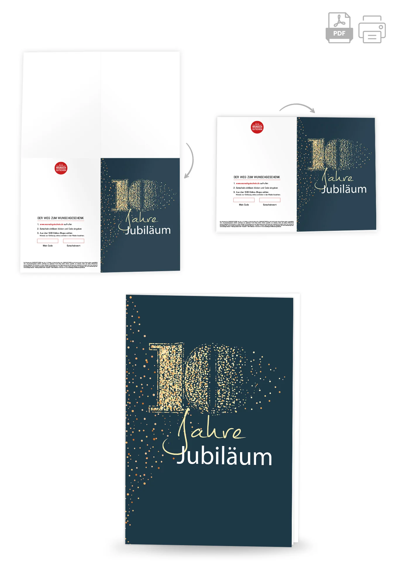 10 Jahre Jubiläum - Blau Gold - Image 4