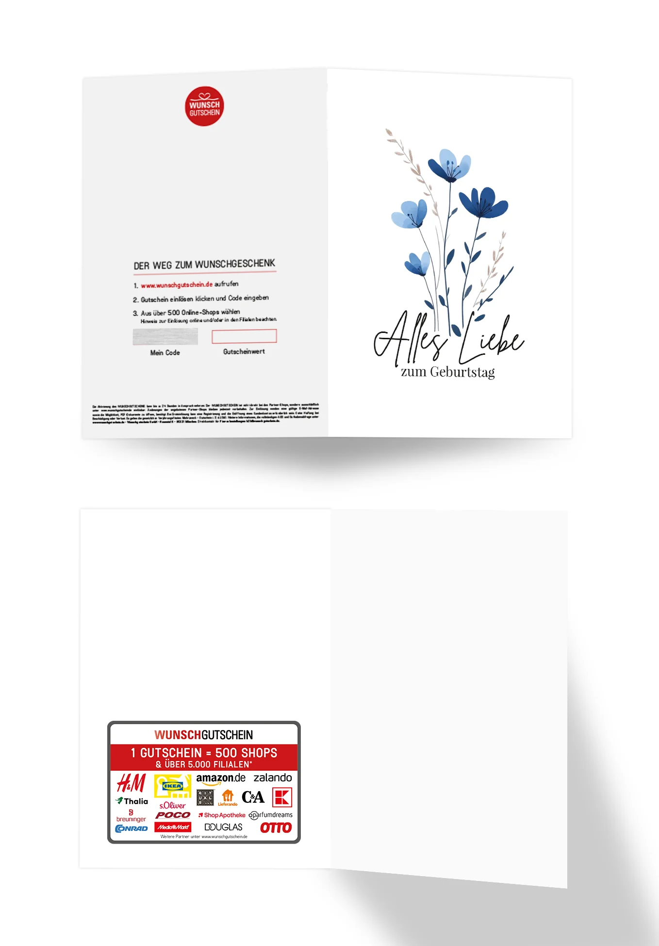Alles Liebe zum Geburtstag - Blumen Blau - Image 3