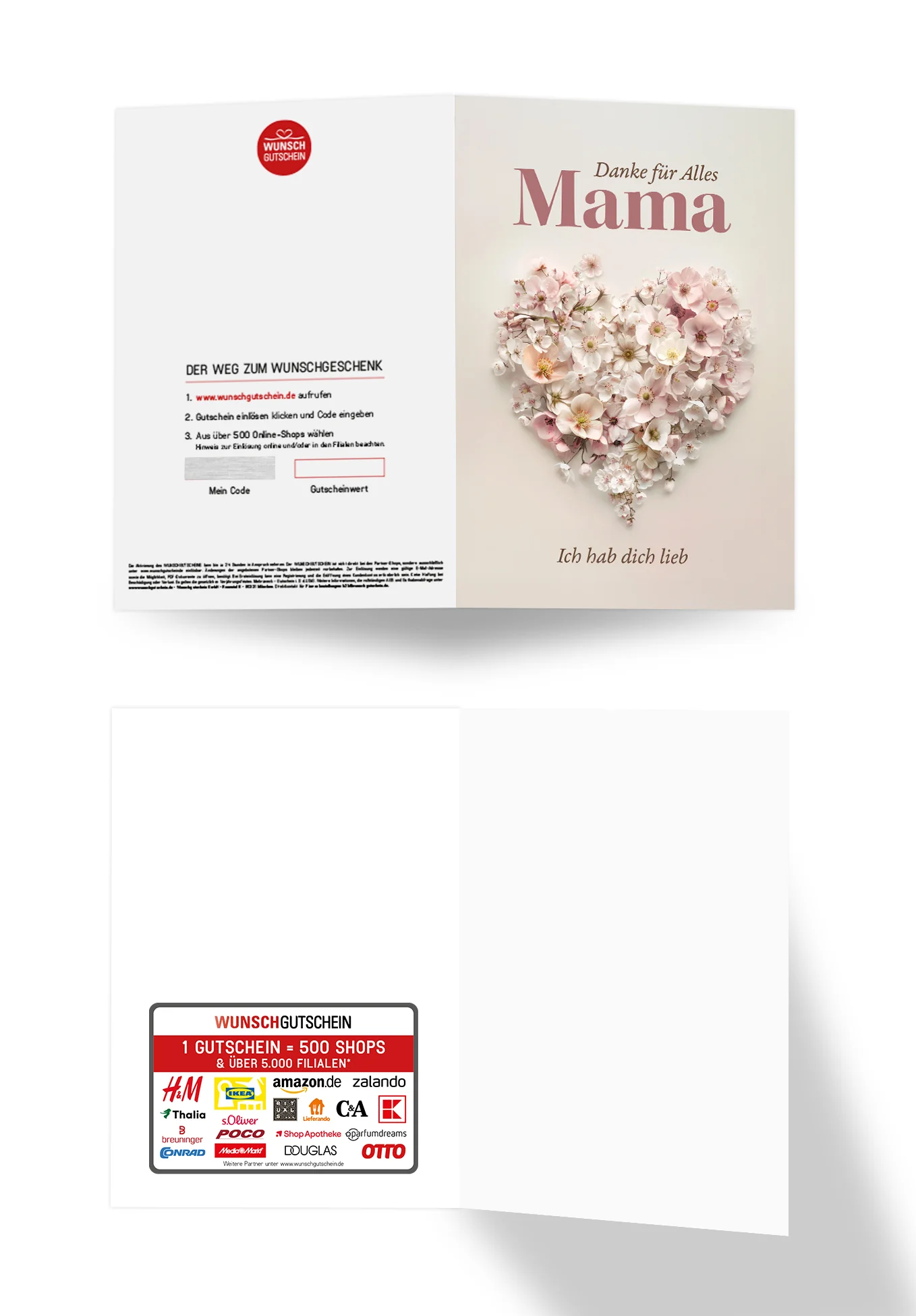 Danke für Alles Mama - Blumenherz - Image 3
