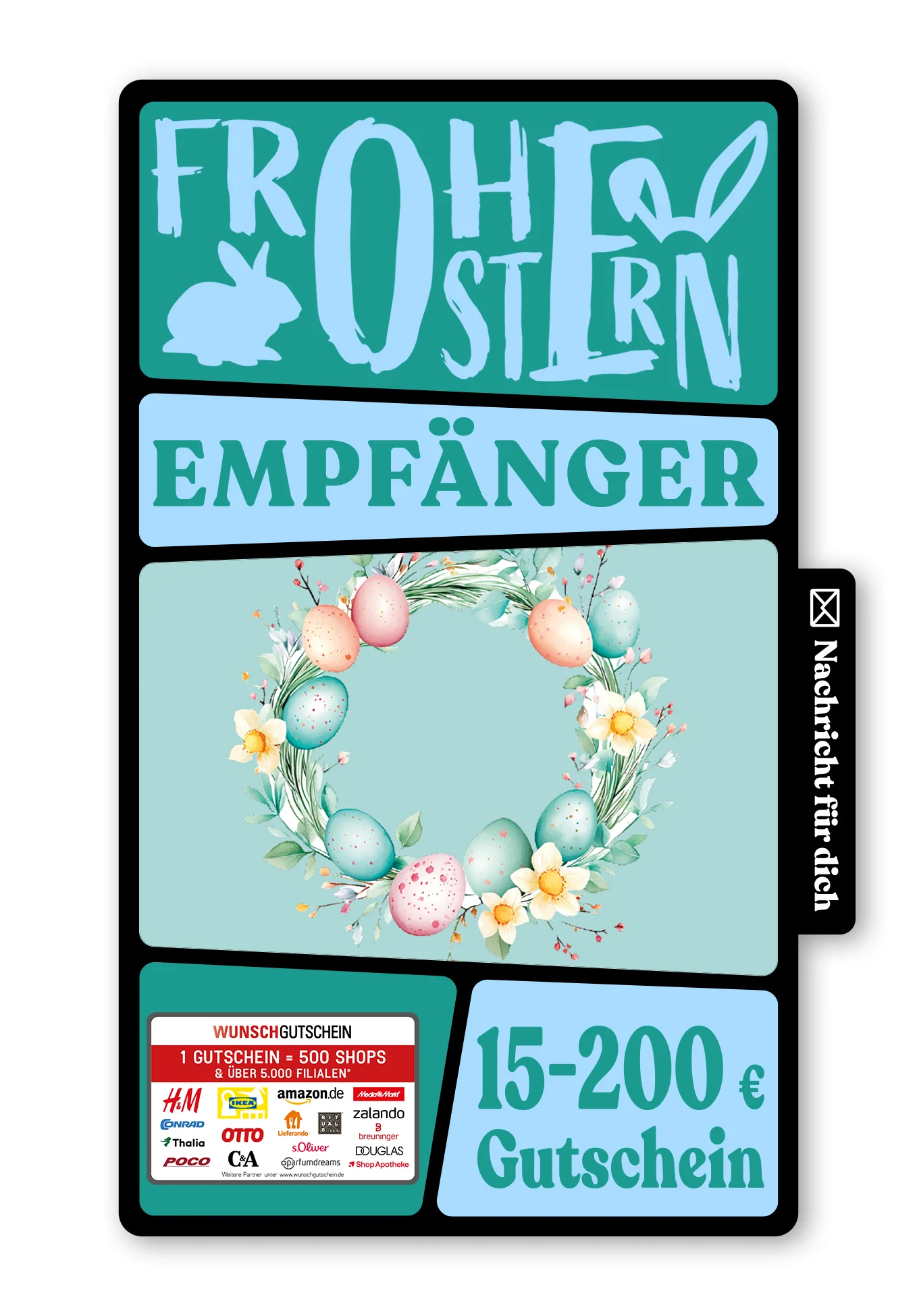 Digital - Frohe Ostern - Eierkranz