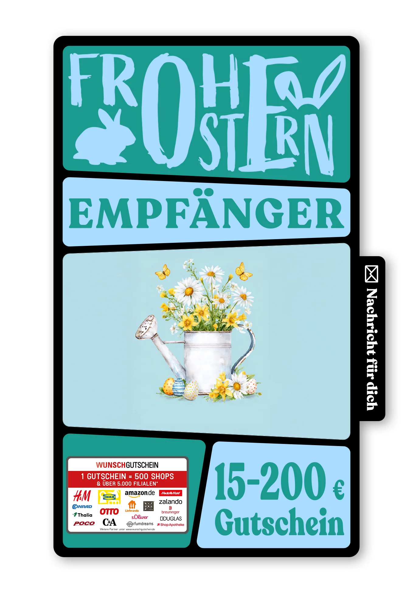 Digital - Frohe Ostern - Gießkanne