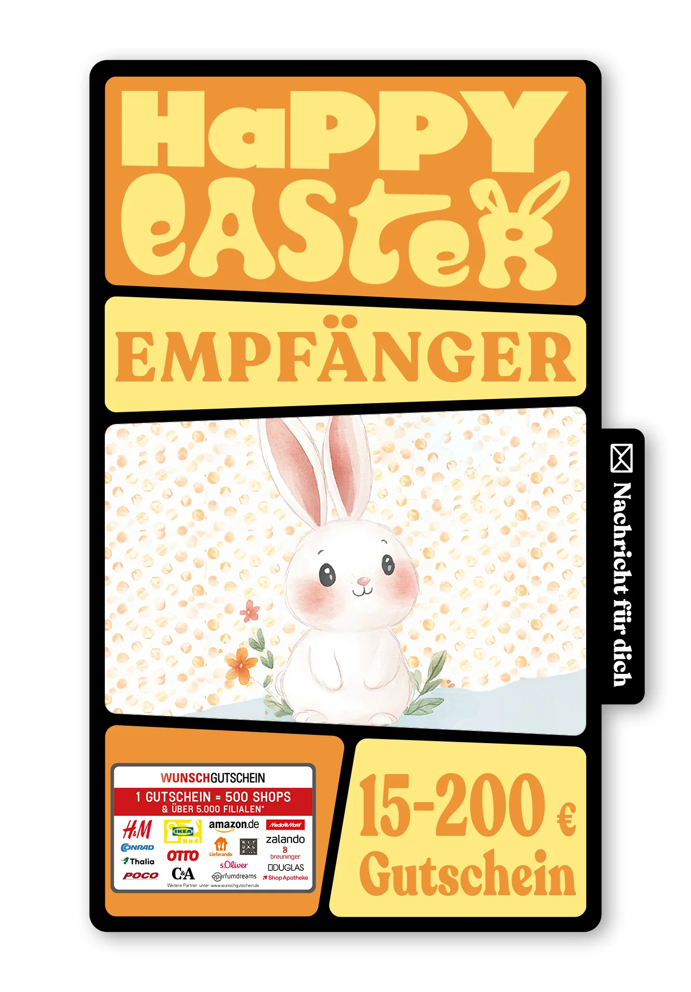 Digital - Frohe Ostern - Hase Sprechblase