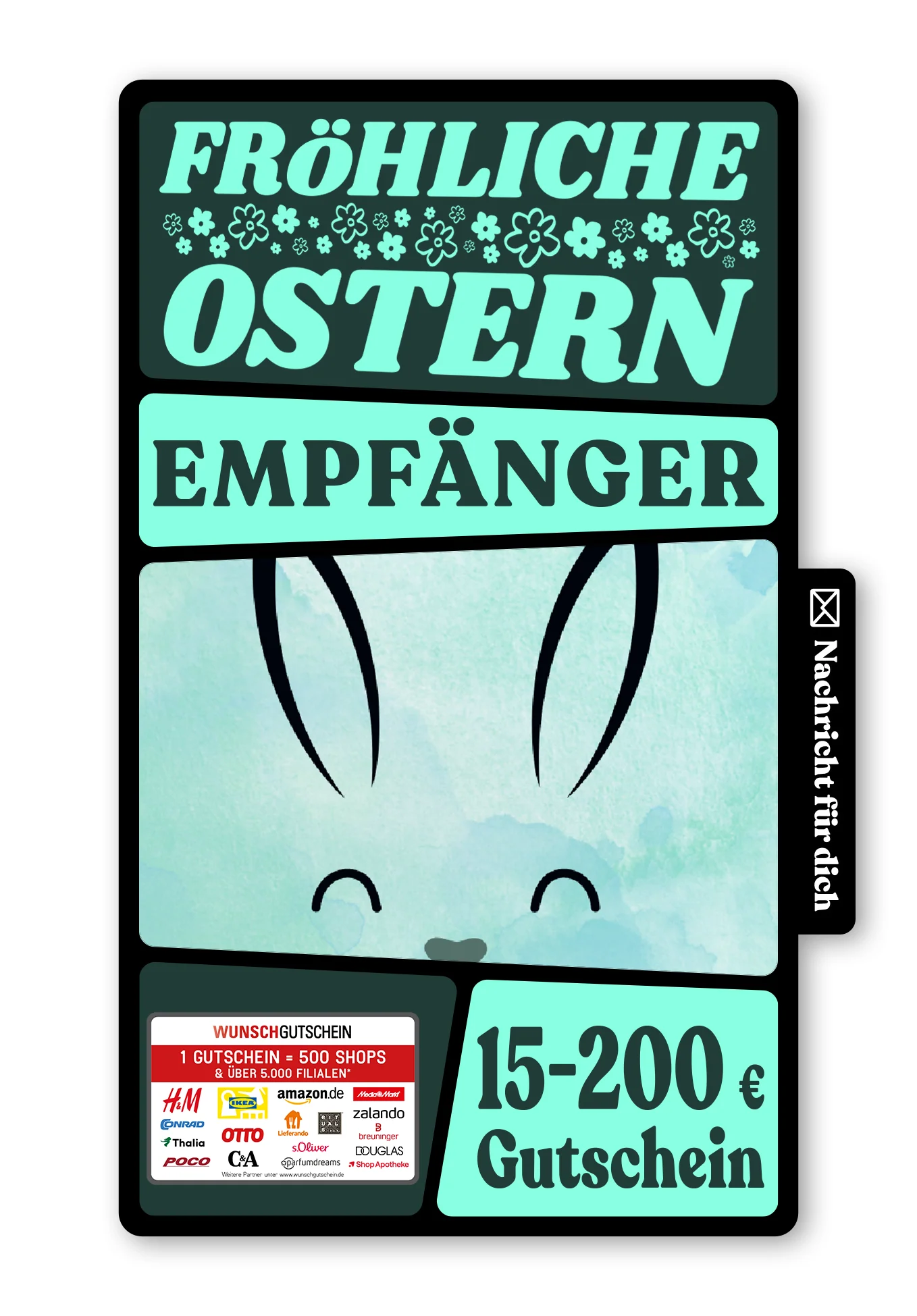 Digital - Frohe Ostern - Hasenohren