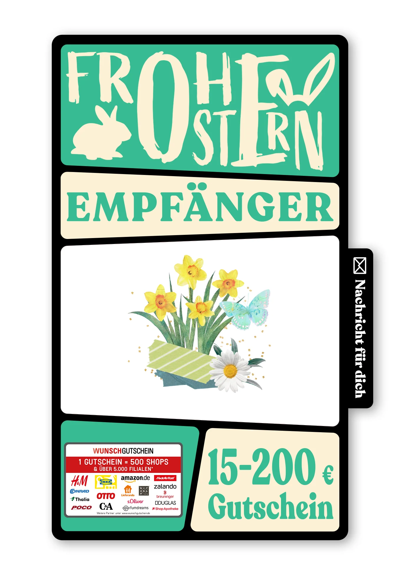 Digital - Herzliche Ostergrüße - Osterglocken