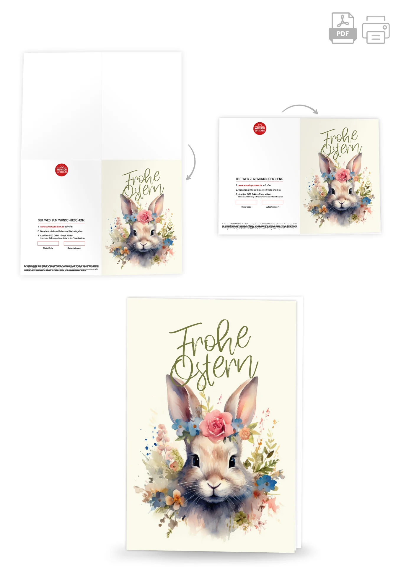 Frohe Ostern - Hase Blumen - Image 4