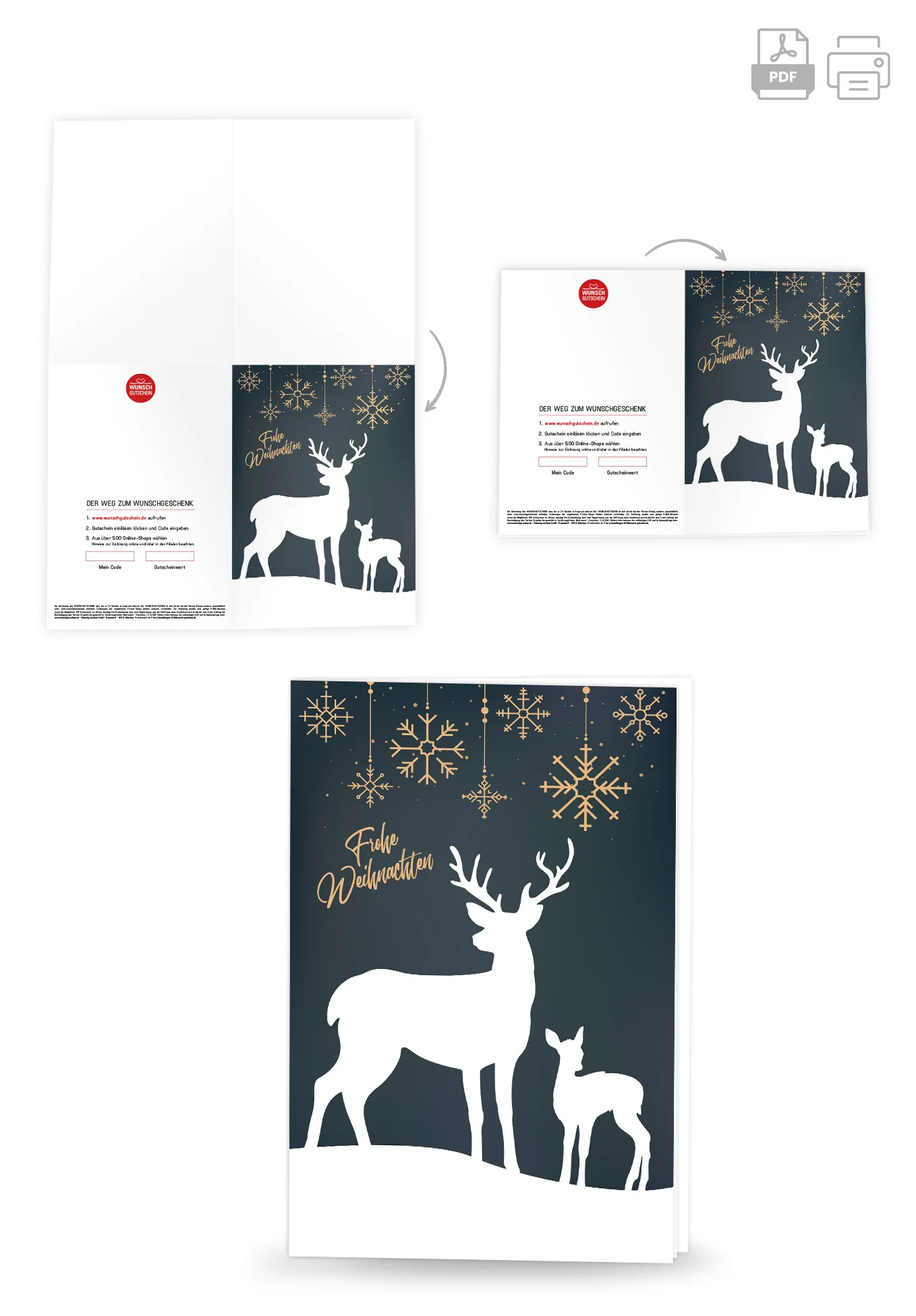 Frohe Weihnachten - Rentier Grün - Image 4
