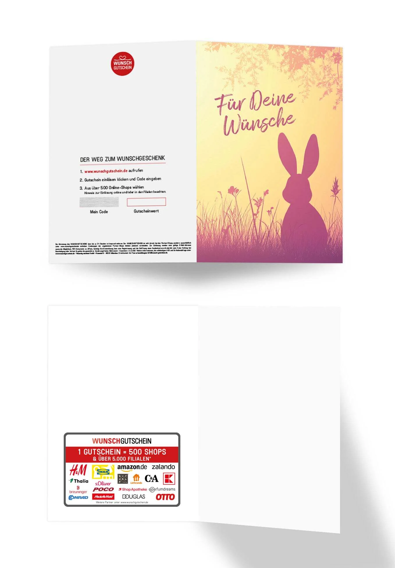 Für Deine Wünsche - Hase Silhouette - Image 3
