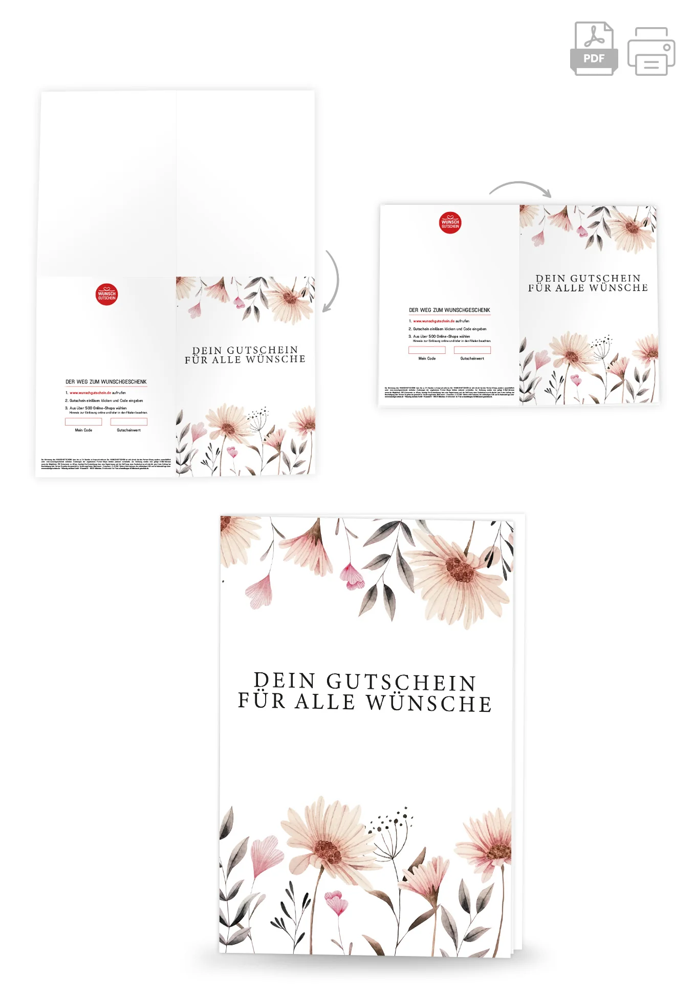 Für alle Wünsche - Blumen weiß - Image 4