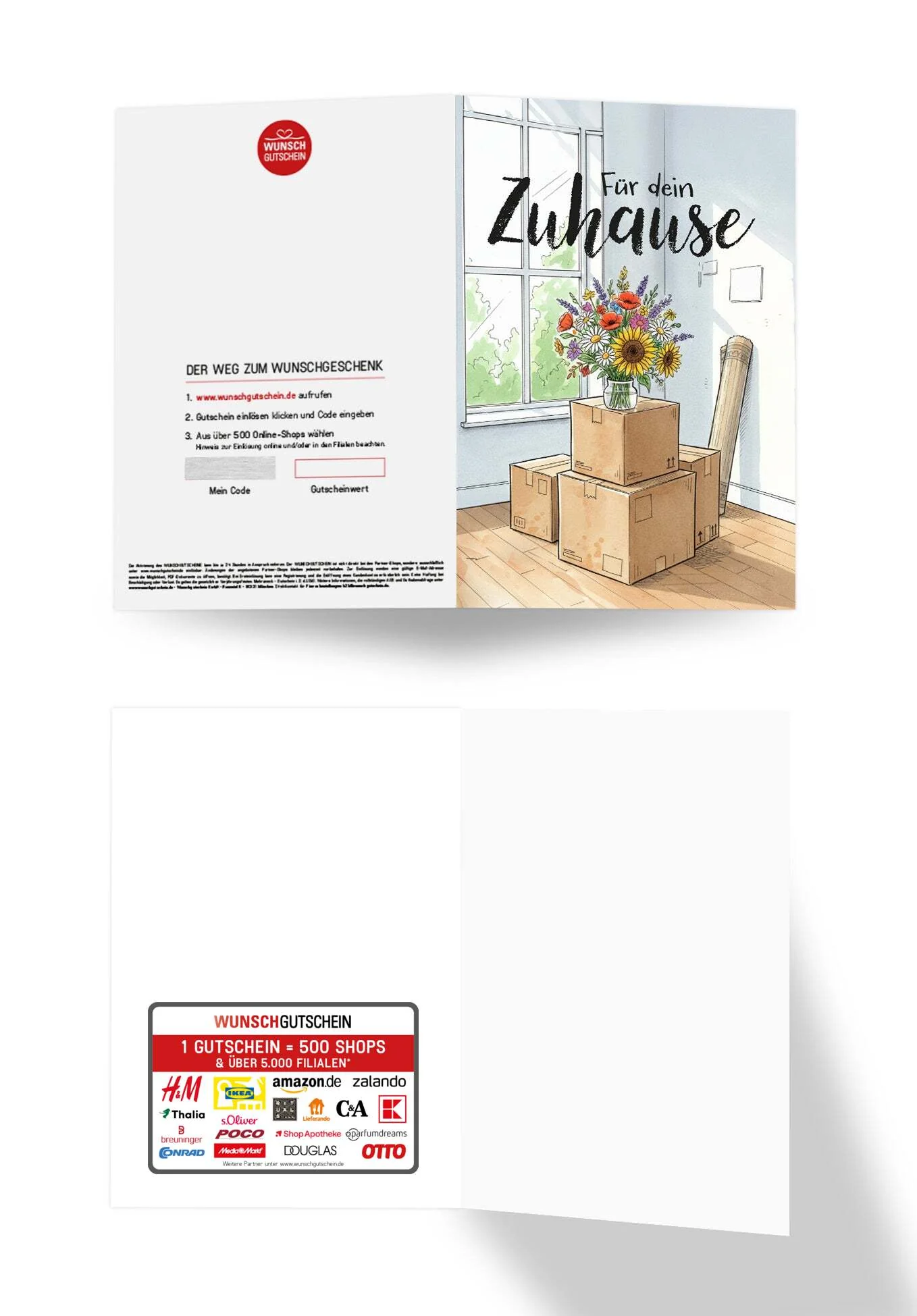 Für dein Zuhause - Blumenstrauß und Kartons - Image 3