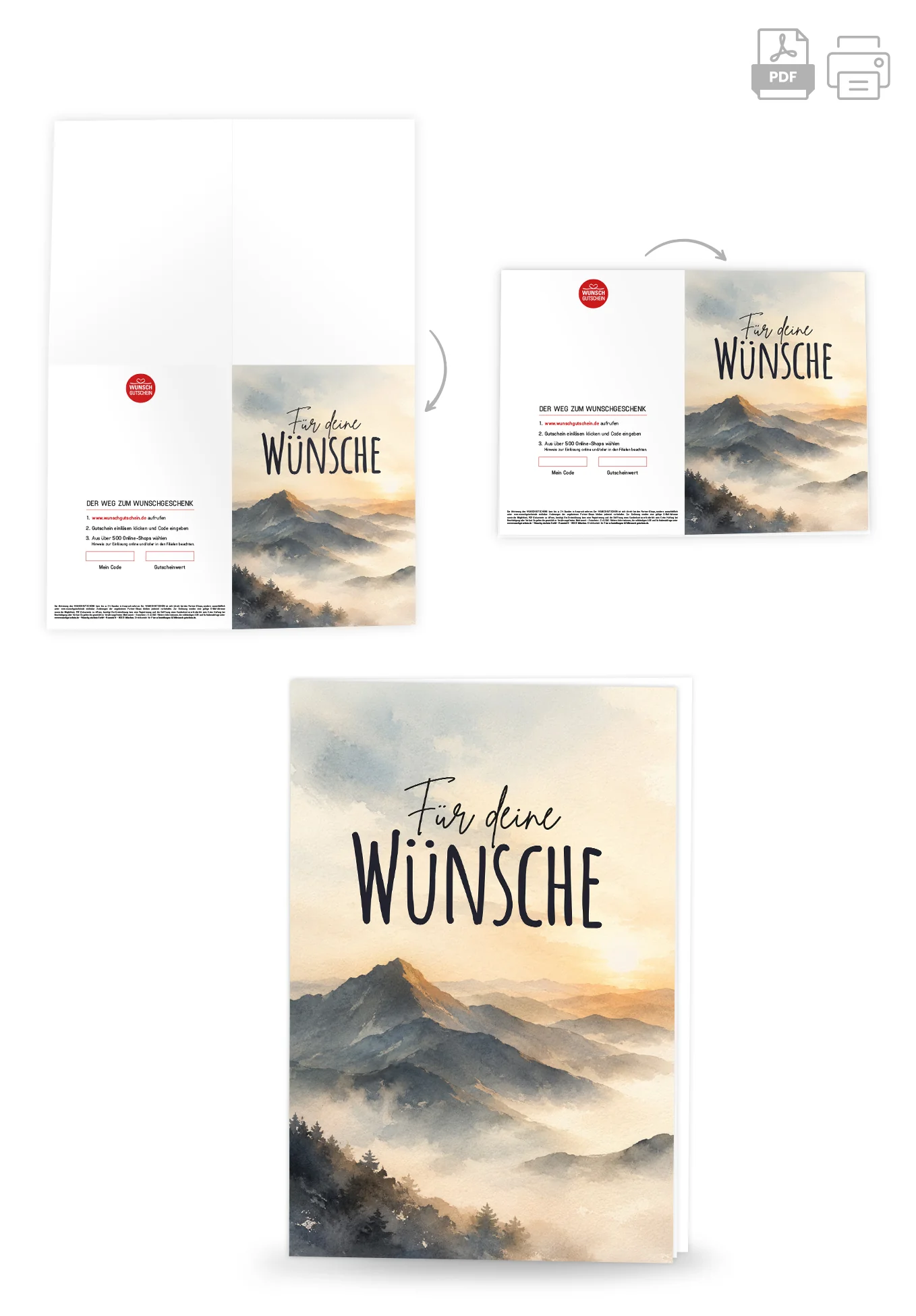 Für deine Wünsche - Berge Sonnenaufgang - Image 4