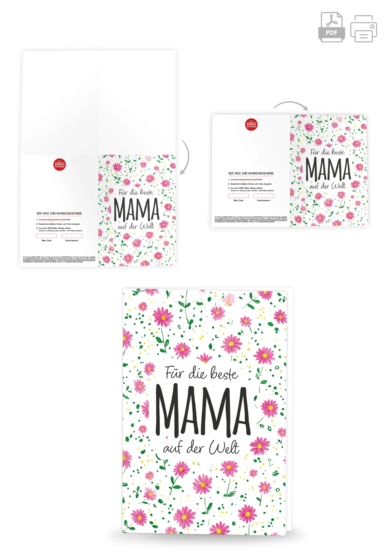 Für die beste Mama auf der Welt - Blumenmuster - Image 4