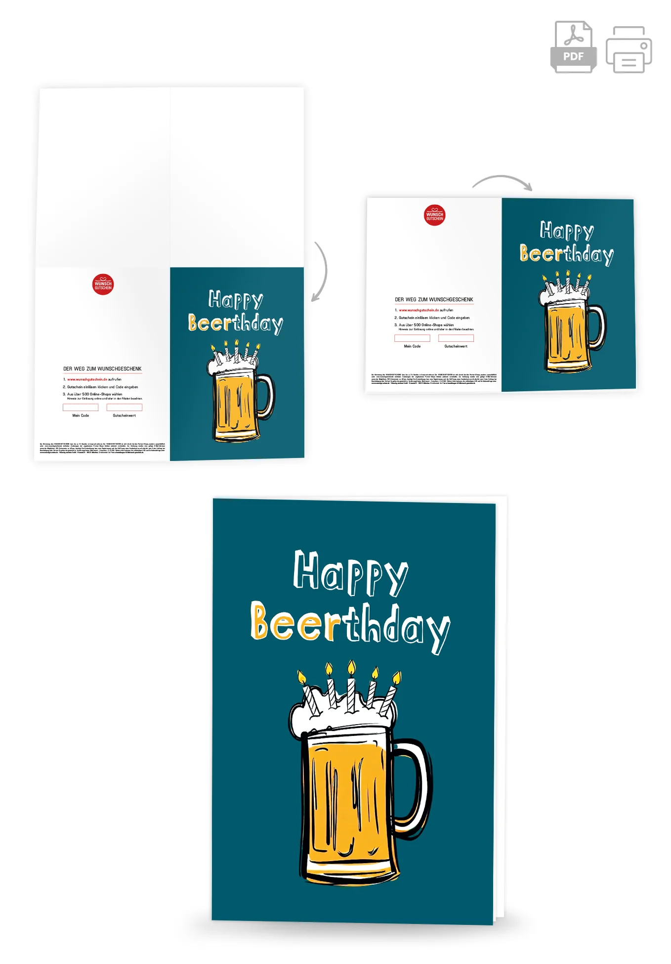 Happy Beerthday - Bierkrug mit Kerzen - Image 4
