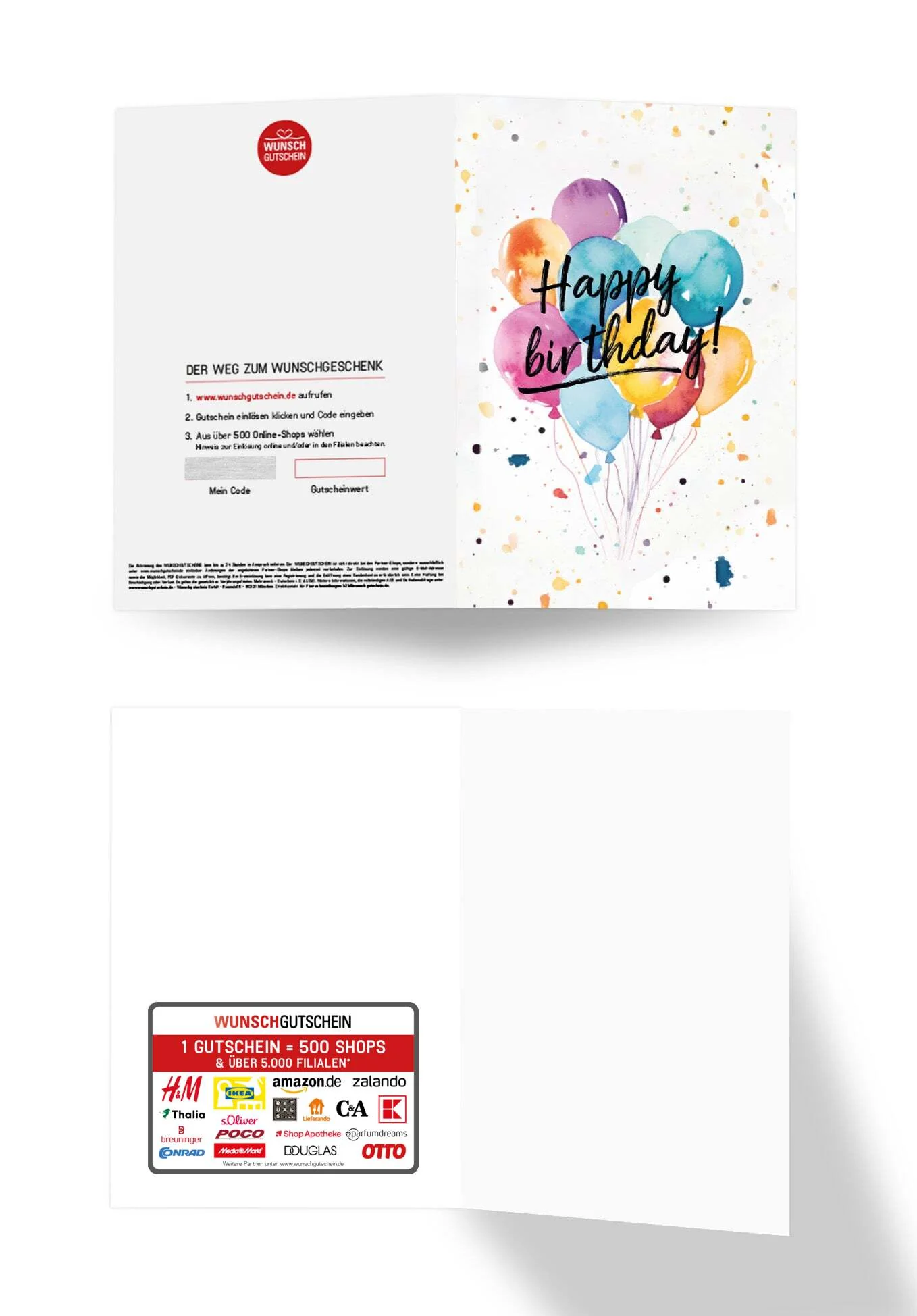 Happy Birthday - Ballons Aquarell - Image 3