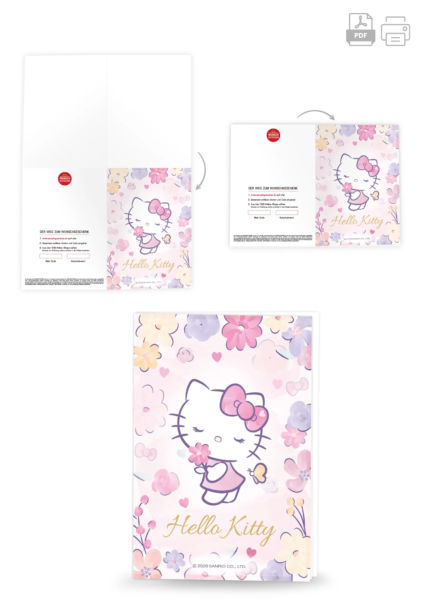 Hello Kitty - Blumenrahmen - Image 4