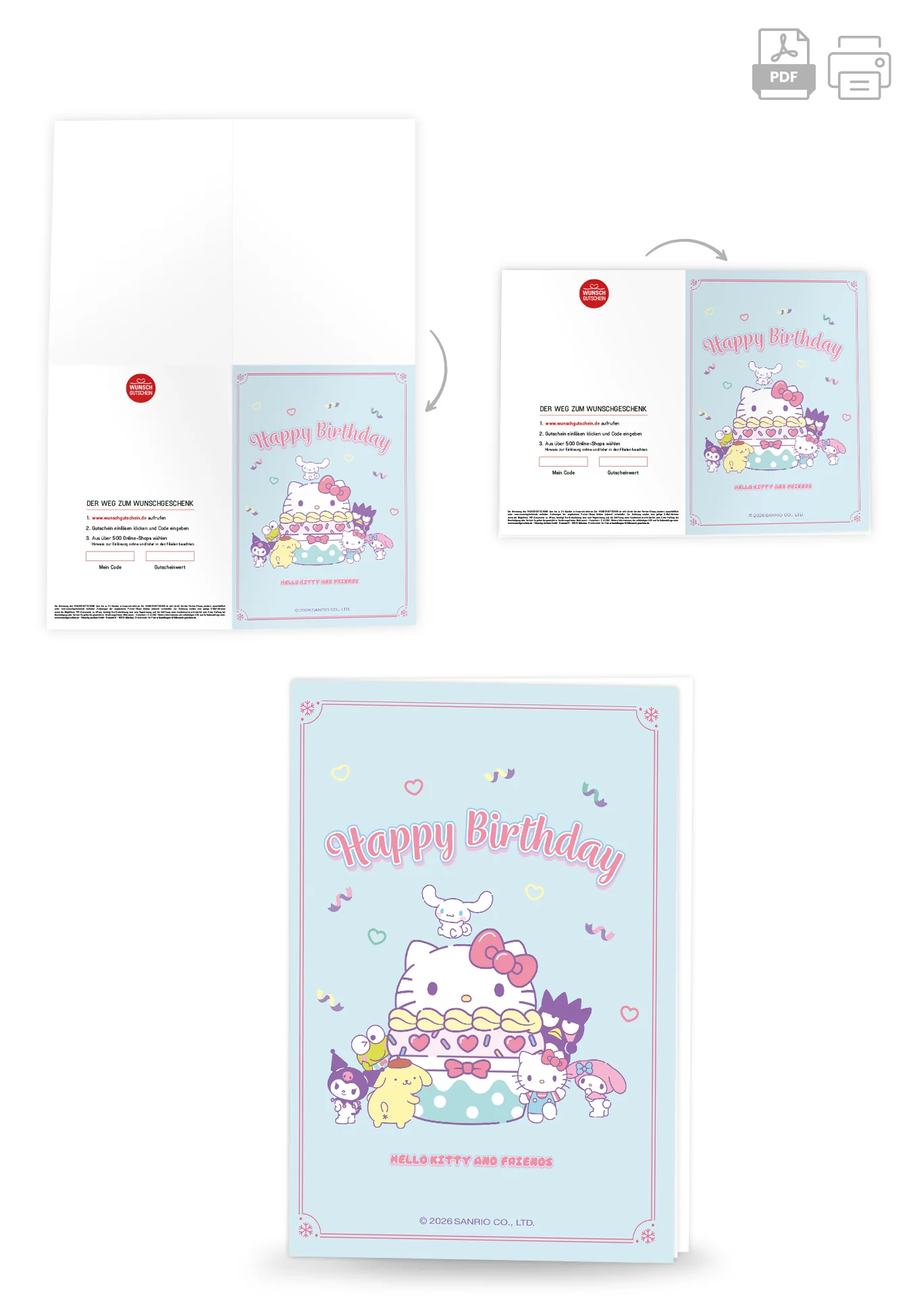 Hello Kitty - Happy Birthday - Hellblau - Image 4