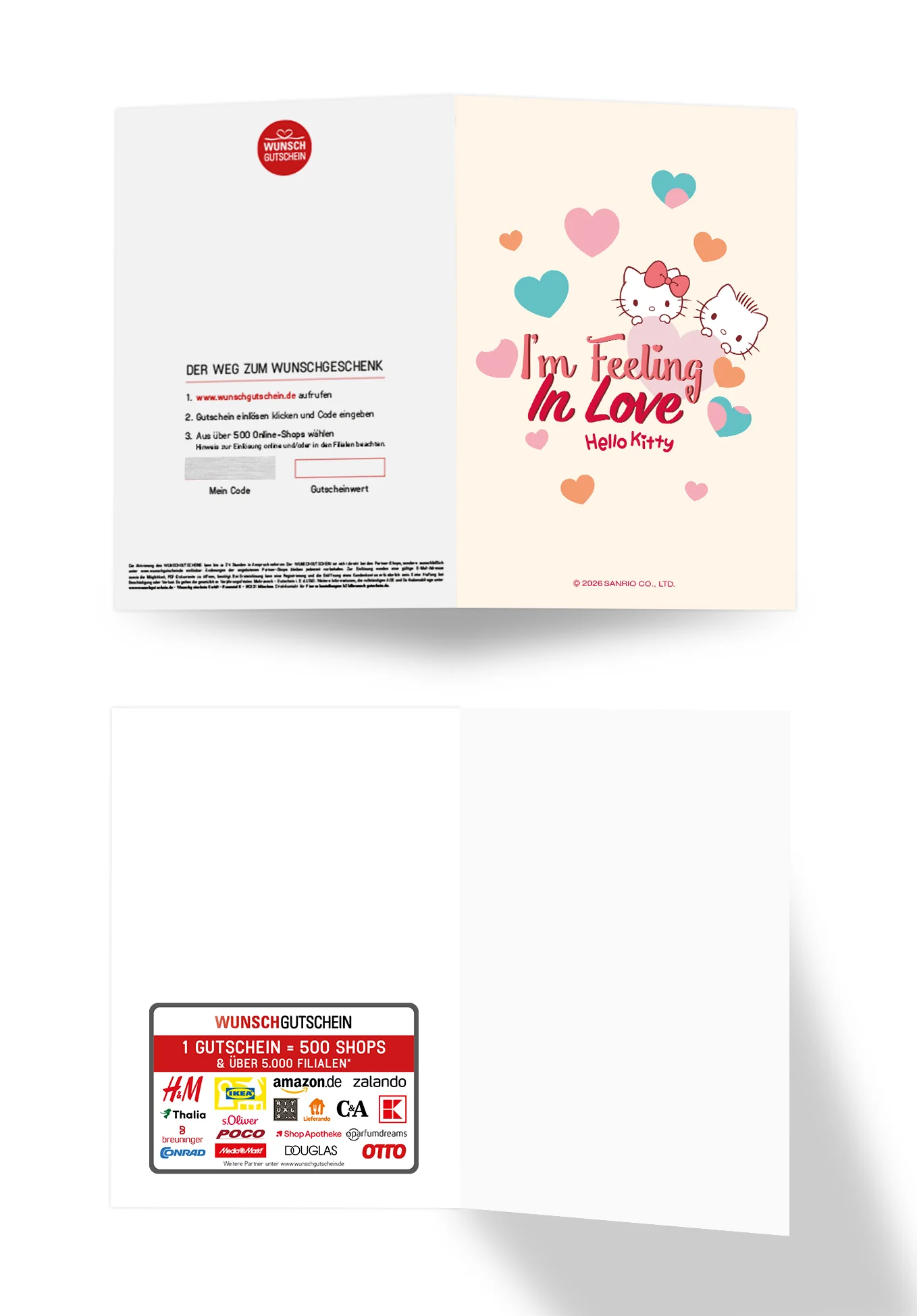 Hello Kitty - Im feeling in love - Herzen Beige - Image 3
