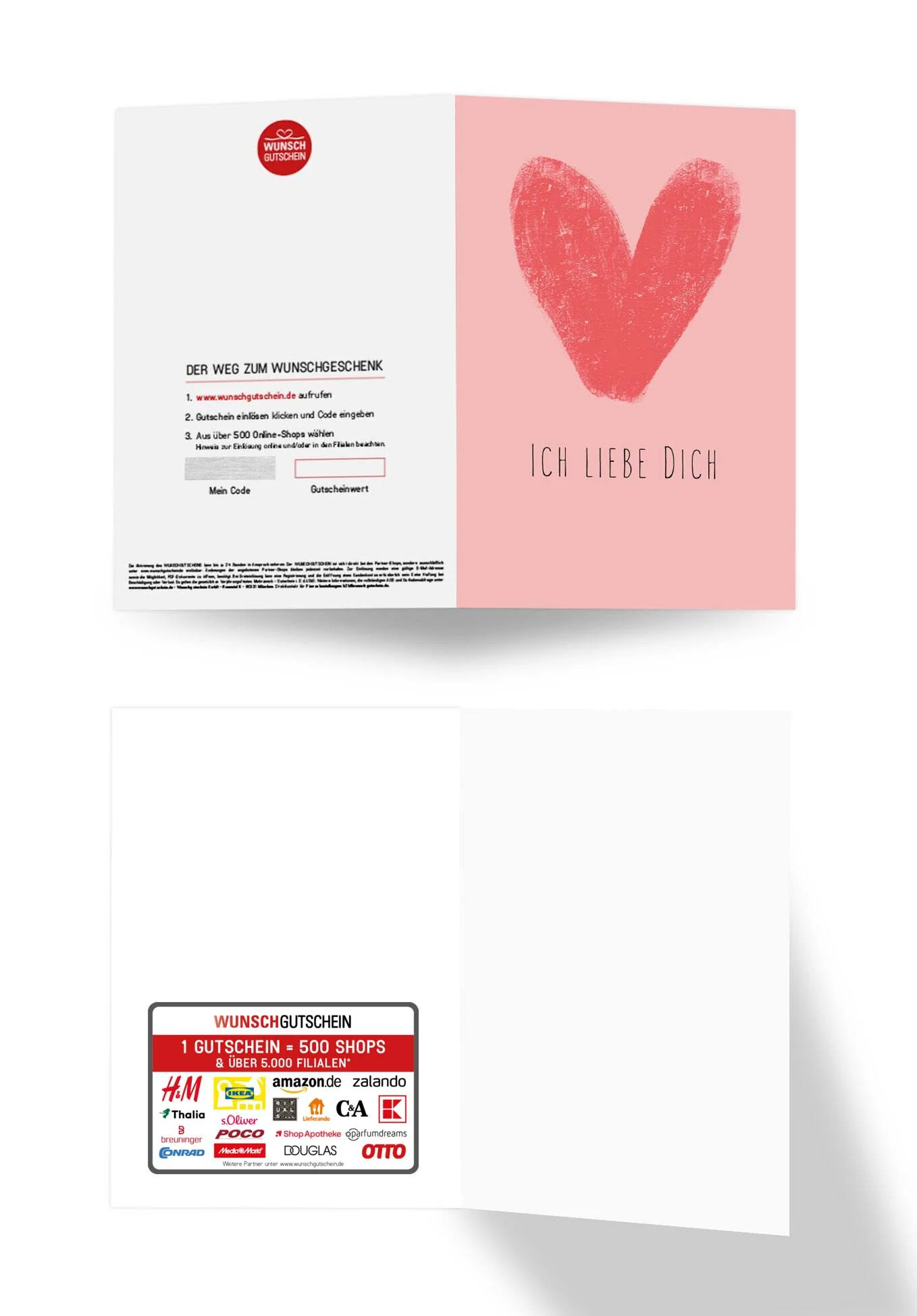 Ich liebe dich - Herz Rosa - Image 3