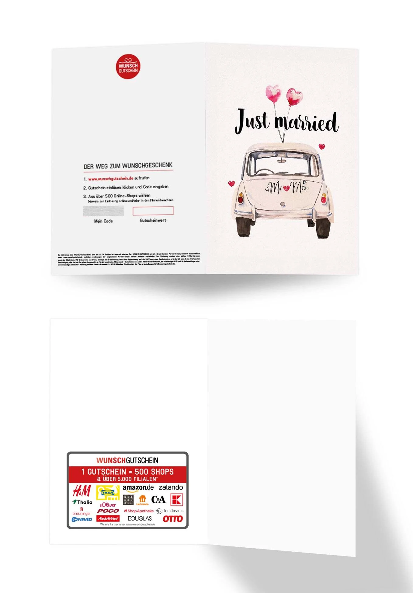 Just Married - Auto Weiß - Image 3
