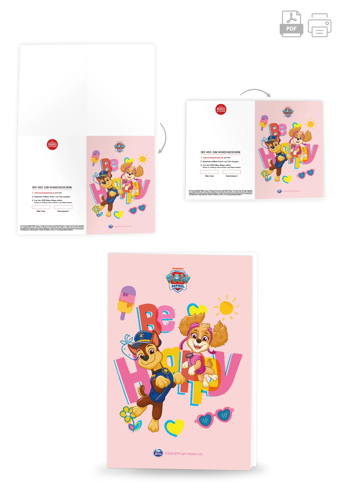 Paw Patrol - Be Happy - Pastelpink Sommer - Image 4