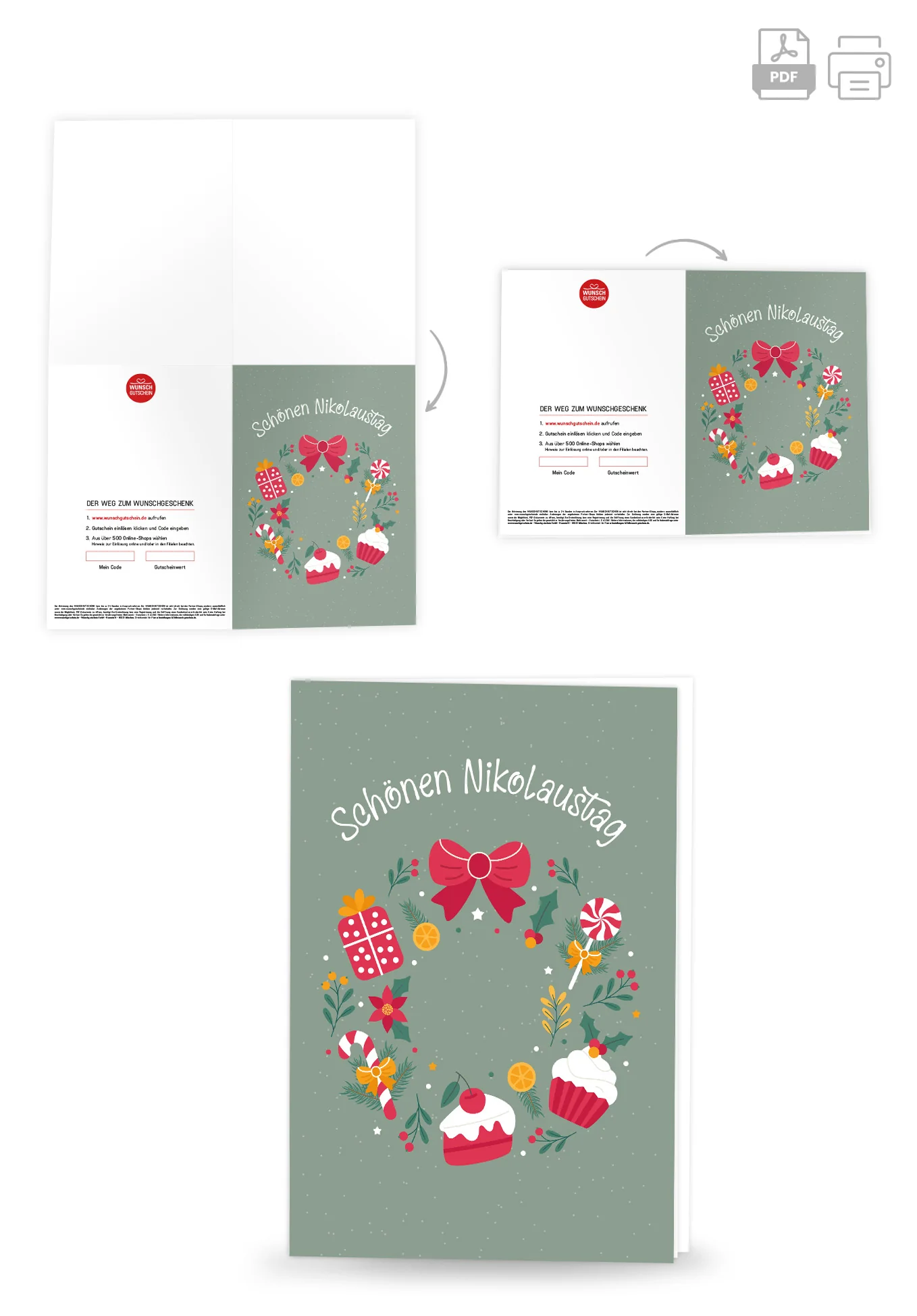 Schönen Nikolaustag - Kranz Süßigkeiten - Image 4