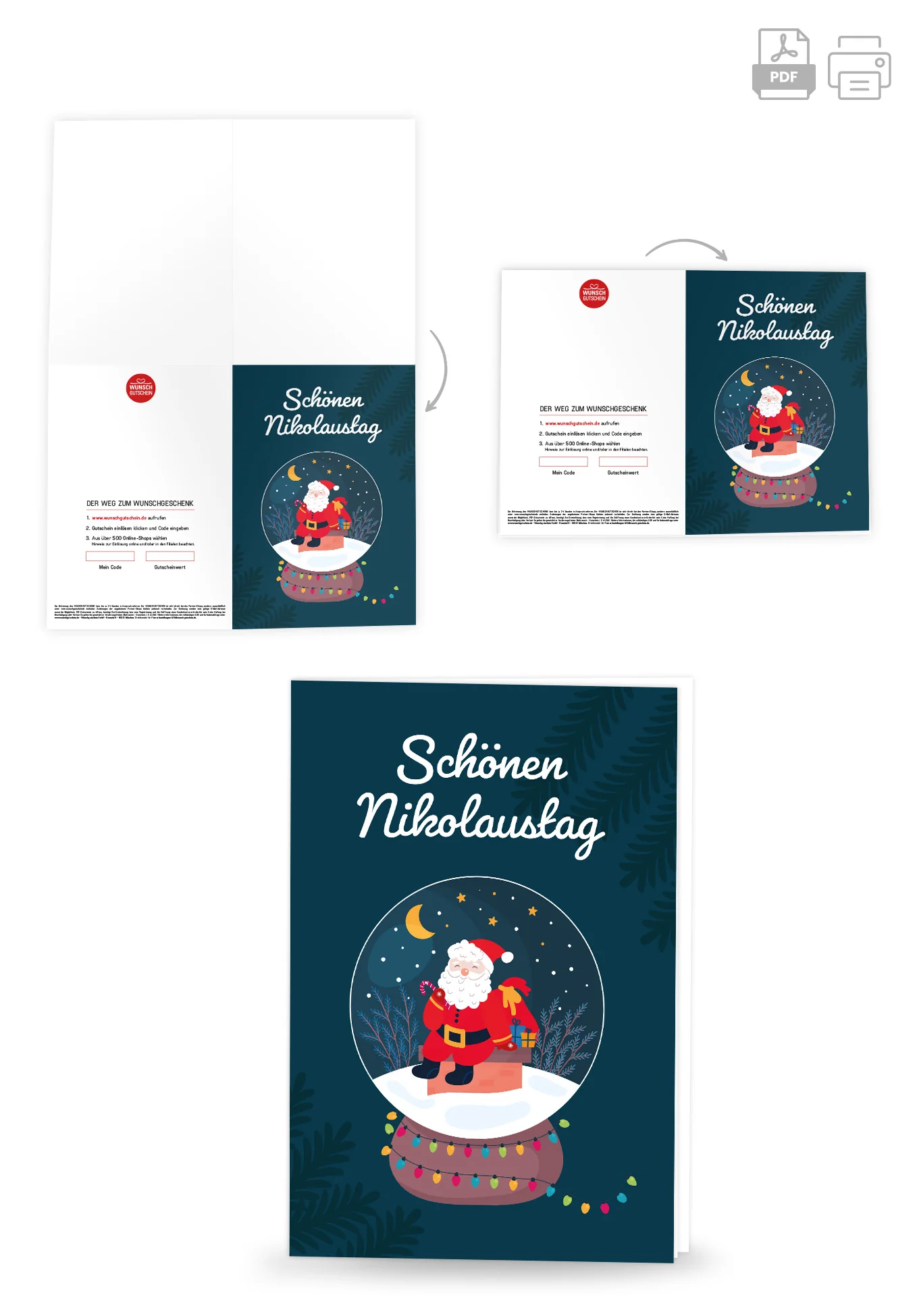 Schönen Nikolaustag - Nikolaus Schneekugel - Image 4