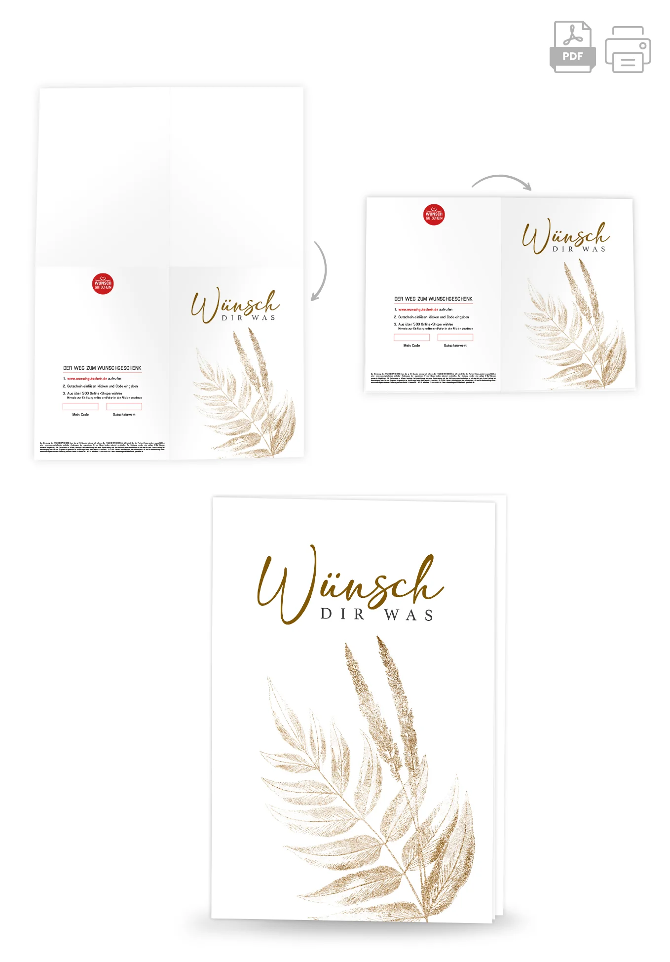 Wünsch dir was - Blätter Gold - Image 4