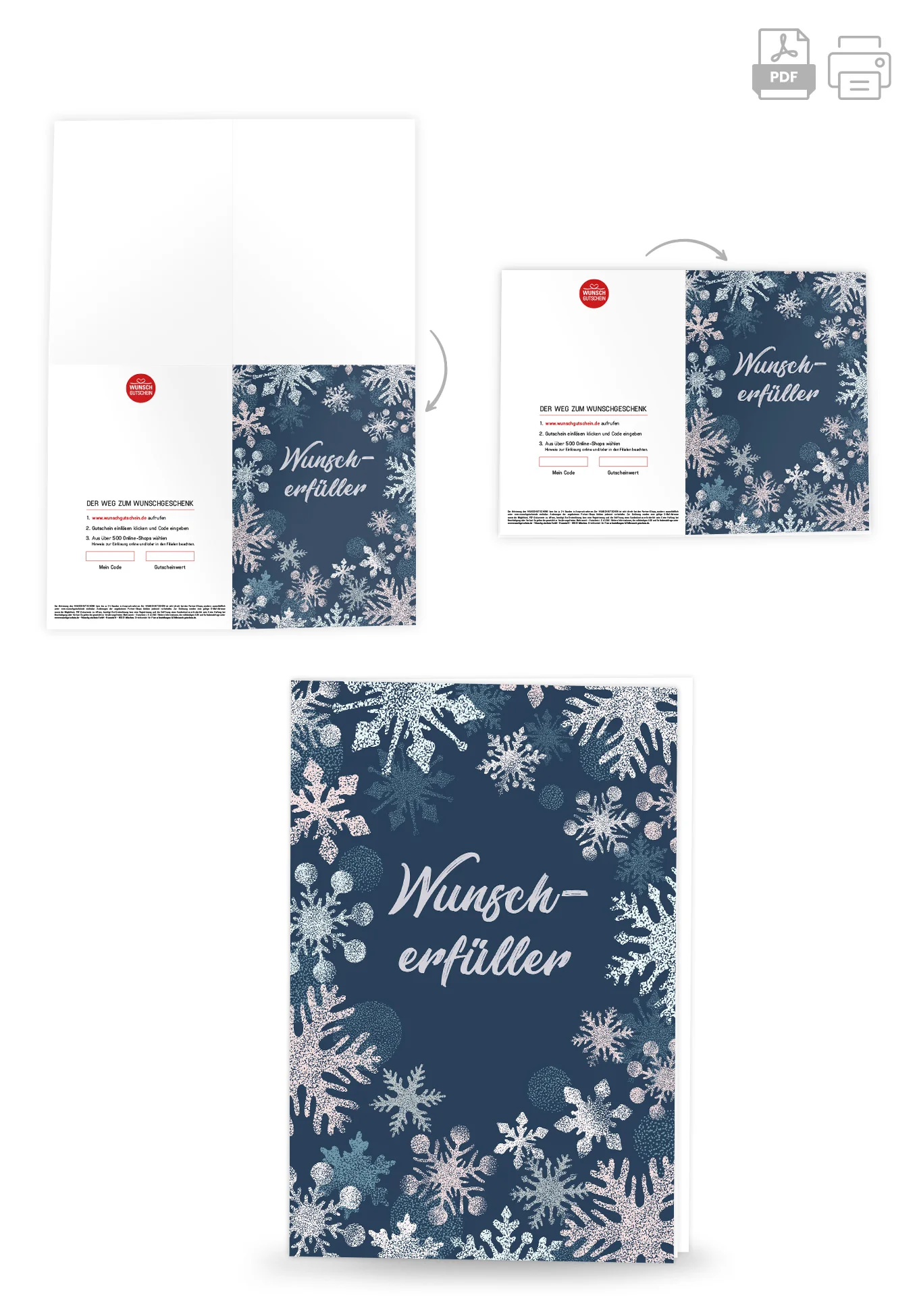 Wunscherfüller - Schneeflocken Blau - Image 4