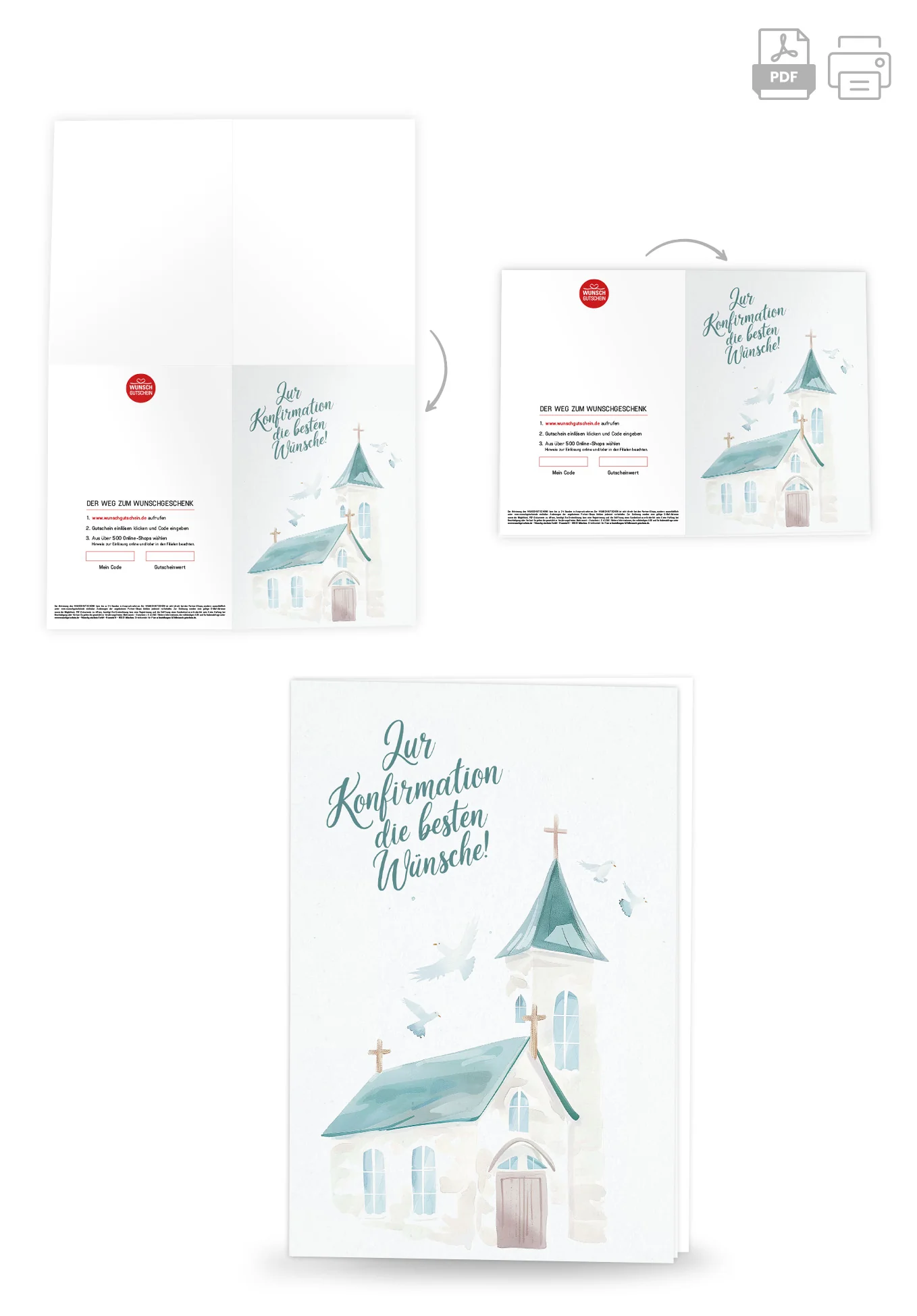 Zur Konfirmation - Kirche Grün - Image 4